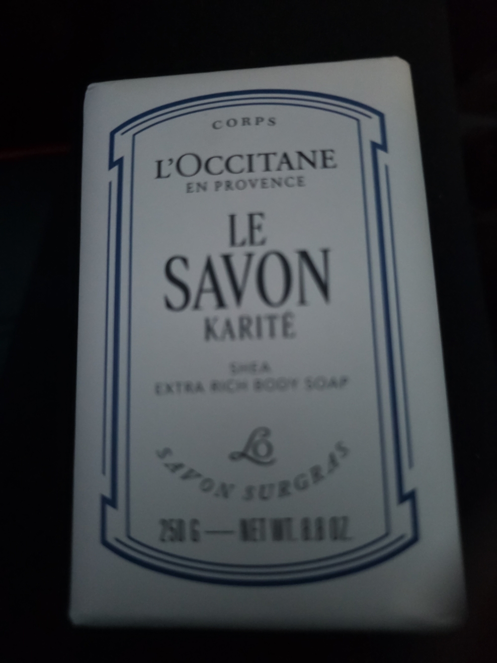 L'OCCITANE Le Savon Karité Bar Soap - White and Blue Accents